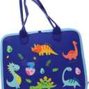 LIOOBO Learning Board Travel for 1-3 for 2 + Year Old Boys Wear-Resistant Learning Fire Truck Busy Board Household Busy Funny Blue Felt