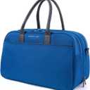 Nomad Lane Carry-On Luggage Duffel Bag, Durable & Lightweight Suitcase. Bento Bag, Personal Item Weekender Travel Bag for Men & Women, Aegean Blue