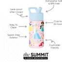Simple Modern Kids Summit Water Bottle with Straw Lid | Disney Princess 14oz Stainless Steel Cup Insulated Tumbler for Girls, School | Princess Rainbows