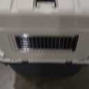 SportPet Designs Plastic Kennels Rolling Plastic Airline Approved Wire Door Travel Dog Crate, XXX-Large, Gray (48.0"L x 32.0"W x 36.0"H)