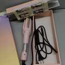 Automatic Curler, Professional Auto-Rotating Curling Iron with LCD Screen 28mm for Barrel Rotating Curling Wand 4 Temps & 15s Timer, Fast Heating Hair Styling Tool(Updated Version Pink)