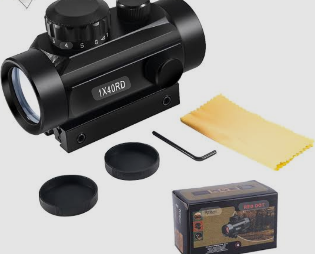 40mm Red Green Dot Sight Scope Tactical Reflex Laser for Rifle Picatinny Rail US