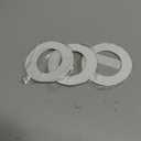 uxcell 6Pack Goof Rings for 3" Recessed Lights, 3" ID 4.7" OD Steel Flat Goof Trim Ring Can Light Cover Plate Flush Mount Can Converter for Ceiling Wall Hole Decorative, Matte White