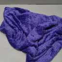 Fuzzy Blanket or Fluffy Blanket for Baby, Soft Warm Cozy Coral Fleece Toddler, Infant or Newborn Receiving Blanket for Crib, Stroller, Travel, Decorative (28Wx40L, XS-Iris)