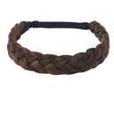TOECWEGR Braid Headband 3 Strands Synthetic Braided Headbands Stretch Plaited Hairpiece Fashion Girl Costume Hair Accessories (SG-YLN-WG15)