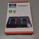 2 x NexiGo Enhanced Controller Charger Dock Compatible with Nintendo Switch 2, Charging Station for Joy-Pads with Multiple RGB Light Modes, Sound Alerts, LED Indicators, Built-in Kickstand