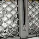 MYPET North States Paws Portable Pet Gate: 26-40" Wide. Pressure Mount. No Tools Needed. Made in USA, 23" Tall, Expandable, Durable Dog Gates for Doorways, Fieldstone Gray