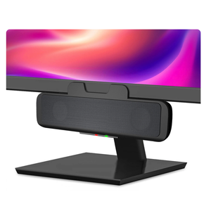 Cyber Acoustics USB Speaker Bar (CA2890) – Stereo USB Powered Speaker, Easily Clamps to Monitor, Convenient Controls