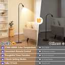 Reading Floor Lamp, 72" Tall LED Lamp with Flexible Gooseneck, Dimmable Zoomable Spotlight, Adjustable Color Beam Standing Lamp, Touch & Remote Control, Task Craft Living Room (Oil-Rubbed Bronze)
