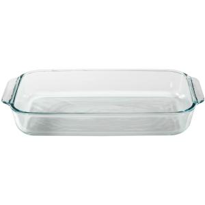 Pyrex Basics 3-qt Oblong with Red Cover