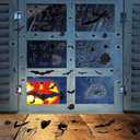 2 x 4 Sheets Halloween Window Clings, Black Bats Spiders Web Window Stickers Spooky Halloween Decorations Wall and Floor Decals for School Home Indoor Party Decor Supplies