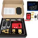 12V 240A Remote Control Battery Kill Switch for Car - Smart Battery Disconnect Switch with LED Indicator, Anti-Theft Protection & Prevents Battery Drain, for Cars, Trucks, RVs, Marine Vehicles (black)