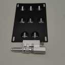 Front Bumper Tow Hook License Plate Relocator Compatible with BMW 06-10 5-Series E60 525i 530i 535i M5, 04-10 6-Series E63 E64, 95-98 E36 3-Series, 06-08 Z4, Fits Mini Cooper R56 R57 R58 R59