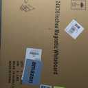 VIZ-PRO Magnetic Dry Erase Board, 36 X 24 Inches, Silver Aluminium Frame