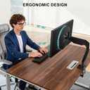 WALI Single Monitor Mount for 13-34 inch Screens, Adjustable Single Monitors Arm, Regular Screen up to 32 inch, 26.4lbs, Computer Monitor Stand for Desk, VESA 75/100mm (GSMP001N), Black