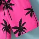 Cute Casual Outfits for Boys, Black Short Sleeve T-Shirt and Hawaiian Shorts Boys' Flamingo Print Clothing Sets (Black) Black, 5T