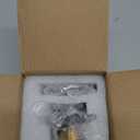 Brushed Nickel Tub Drain Lift &Turn Tub Trim Set with Two-Hole Overflow Faceplate Conversion Kit Assembly, Hidrop Bathtub Drain Replacement Trim Kit and Universal Fine/Coarse Thread