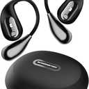 Monster Open Ear AC210 Headphones, Bluetooth 5.4 Earphones Stereo Sound, Wireless Headphones 30 Hours Playback, Type-C Charging, HD Clear Calls, Touch Control, IPX5 Waterproof Open Ear Earbuds,Black