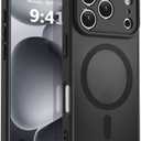MOCCA Magnetic for iPhone 17 Pro Max Case, (Compatible with Magsafe) (16FT Military Grade Protection) Full Camera Protection Anti-Fingerprint Slim Translucent Matte Phone Cover 6.9",Black