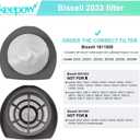 KEEPOW 2033 Vacuum Filter Compatible with Bissell Featherweight Stick Lightweight Bagless Vacuum 2033, 20331, 20333, 20336, 20339, 2033M (8 PACK)