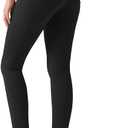 Willit Women's Yoga Dress Pants Skinny Work Slacks Leggings High Waisted Stretch Office Business Casual Pants 27"/28" (Black, M)