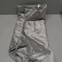 Velvet Christmas Tree Skirt 48 Inch with Gold Snowflake Rhinestone Embellishments, Luxury Fur Plush Tree Skirt Holiday Decor for Xmas, Vintage Festive Style (Gray)