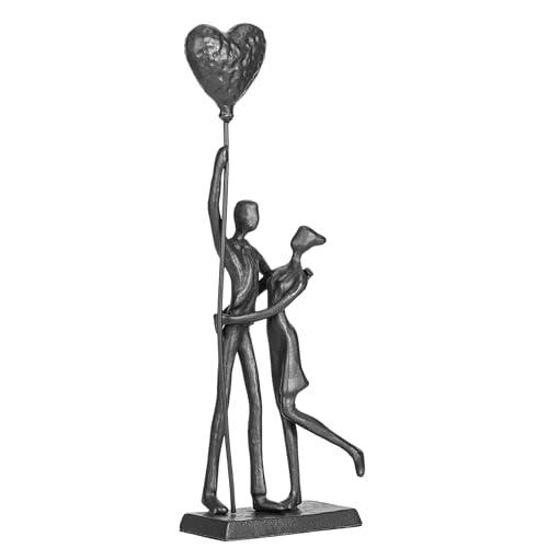 Handcrafted Iron Couple Sculpture - Metal Sculpture Art Modern Home Decor Bronze Love Statues and Sculptures Romantic Figurines Metal Statues for Home Decor