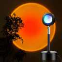 Sunset Lamp Room Lights, 180 Degree Rotation Sunset Light USB Charging LED Lighting Sunset Projection Lamp for Photo Vlog Bedroom Home Decor Indoor Party