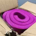 CAP 1" Extra Thick Yoga Mat, Exercise Mat with Strap, 71"L x 24"W x 1"Th, Wine