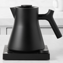 Fellow Corvo EKG Pro Electric Tea Kettle - Quick Heating, Precise Temperature Control Electric Kettle, Scheduling, Built-in Brew Timer for Boiling Water - Matte Black - 0.9 Liter