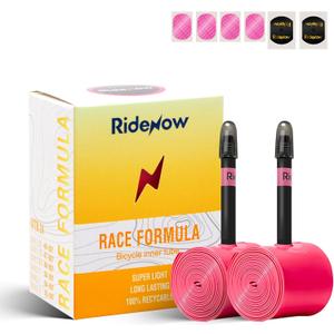 RideNow 2-Pack MTB Bike Inner Tube 24//26/27.5/29" for 1.3-2.0/1.9-2.5, with MTB/Ebike/Gravel 45/65mm Metal/TPU Presta Valve, Ultra-Light Puncture Resistant Bike Inner Tube(Include Patch Repair Kits)