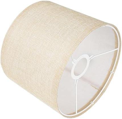 Hoement 1pc Cloth Lampshade for Home Decor Multifunctional Light Shade for Floor and Table Lamps Stylish Beige Design Suitable for Various Lighting Fixtures Housewarming Present