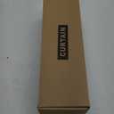 Accordion Sliding Door Curtain, Flax Linen Curtain for Living Room 96 inch Long Pinch Pleated Look Vertical Drape for Bedroom/Living Room, 1 Panel, W45 x L96, Natural