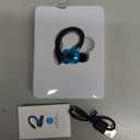 Wireless Earbuds with Earhooks Single Bluetooth Earpiece Sports Headphones Over the Ear Running Workout Wrap Around Earbuds 20H Long Battery Life Waterproof Noise Cancelling Headset for Android iOS