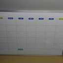 Calendar Whiteboard 60x90 cm Monthly Planner Dry Erase Magnetic
Double Sided, Wall Mount, Aluminum Frame, Complete Kit, Office Home School, Schedule Organizer, Planning Board Display