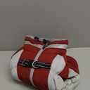 AOFITEE Fullbody Dog Coat Warm Fleece Dog Jacket, Windproof Dogs Winter Coat with Harness Built in, Reflective Turtleneck Dogs Snowsuit Puffer Jacket, Four Legged Pet Snow Suit, Christmas Red M (Burgundy)