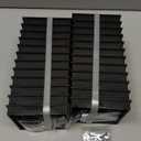 Goovilla 4x4 Post Caps Black(Actual 3.5" x 3.5"), 24 Pack Fence Post Caps with 48 Screws and Easy Installation, Sturdy Waterproof Plastic Deck Post Caps with Frosted Finishing Touch, Protect Wood Post