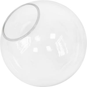 KoKo&Yukina 6 Inch Clear Glass Globes Shade Replacement Glass Shades - 2.67" Fitter Opening - Lighting Fixture Replacement (1 Pack)