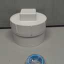 4" PVC Sewer Cleanout Adapter with Plug Pipe Fitting, PVC DWV Flush Sewer Cleanout Cap for Drainage Piping System