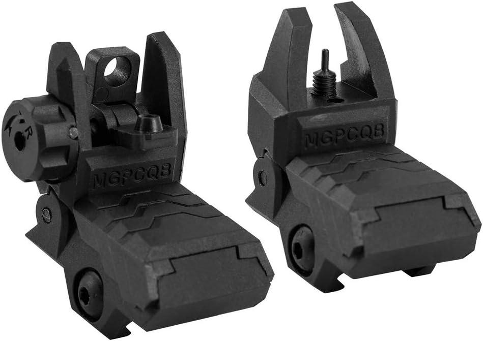 GVN Flip up Battle Iron Sights Front and Rear Sights for Rail