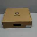 TIDEWE Rubber Boots for Men, 5.5mm Neoprene Insulated Rain Boots with Steel Shank, Waterproof Mid Calf Hunting Boots, Sturdy Rubber Work Boots for Farming Gardening Fishing (12, Black)