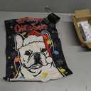 Christmas Garden Flag Lighted Xmas French Bulldog Flags for Outside Solar Led Double Sided Burlap Winter Holiday Dog Decorations Yard Lawn Outdoor Decor 12.5 x 18 Inch