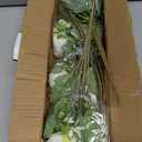 4 Bundles Artificial Peonies Silk Flowers, White Faux Peony Bouquet Florals Arrangements Decor for Farmhouse Home Boho Wedding Table Centerpiece, Fake Plastic Flowers Bulk Vase Decoration (White)
