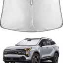 EcoNour Windshield Sunshade Compatible for Kia Sportage NQ5 2023-2024 2025 2026, Sun Visor for Front Windshield & Window Sun Shade Cover, UV Heat Blocker & Protector, Car Accessories
