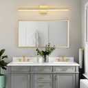 Gold Bathroom Vanity Light 31.5 inch, 26W Dimmable 5CCT LED Modern Bathroom Light Fixture Over Mirror, ETL Certificated