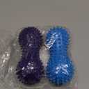 2 Pack Peanut Massage Ball Roller Spiky Double Lacrosse Balls Trigger Point for Stress Reflexology Foot Muscle Therapy Deep Tissue Relieve Strength Exercise Fitness Body