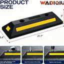 2 Pack 21.7inch Heavy Duty Rubber Parking Stopper for Garage