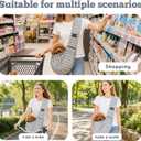 Dog Sling Carrier for Small Dogs and Cats 516 lbs, Puppy Carrier Sling with Safety Hook and Storage Pocket, Hands Free Pet Carrier Purse for Travel, Walking, Shopping (Grey Ripple)