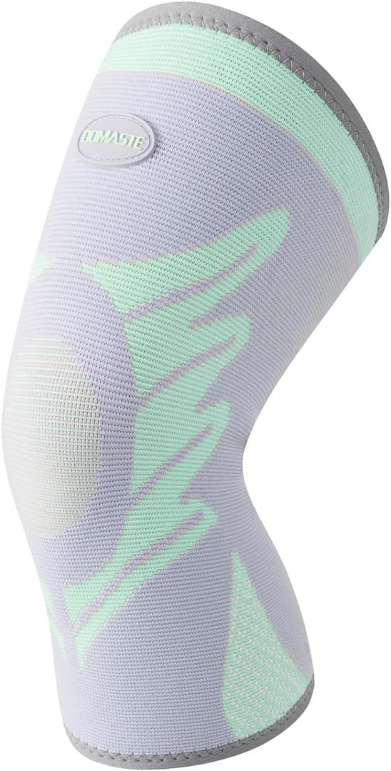 Sports Slim Knee Braces for Women - No-Slip Knee Compression Sleeve for Dance, Yoga, Knee Support for Knee Pain, Joint Pain Relief(Paradise Green, XL, Pack of 1)