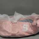 Initial Travel Duffel Bag Sports Gym Bag for Girls Kids Teen Birthday Gifts Monogram Weekender Overnight Bag for Women, Pink, S, S